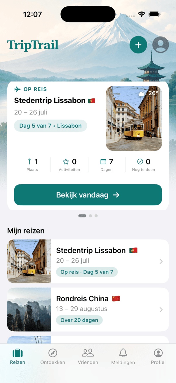 TripTrail App Screenshot